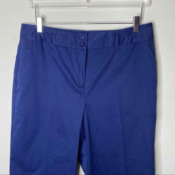 Laundry Shelli Segal Navy Cropped Tailor Pants 14 - Picture 3 of 8